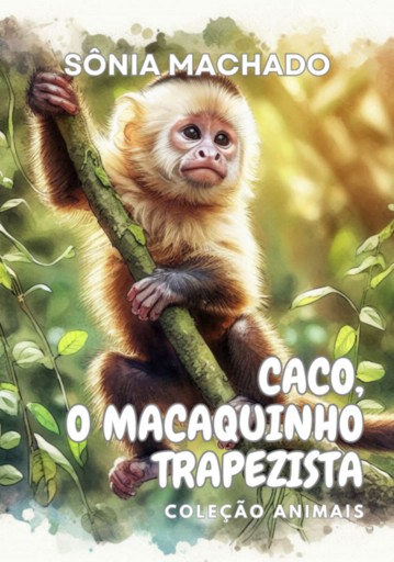 Portada del libro «Caco, O Macaquinho Trapezista», de Sônia Machado