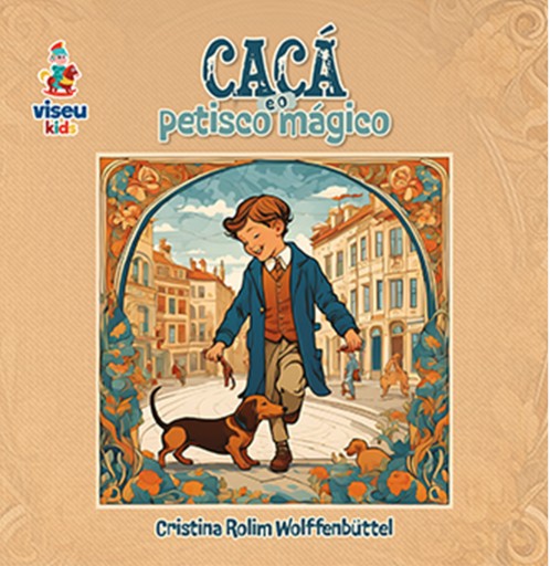Portada del libro «Cacá e o Petisco Mágico», de Cristina Rolim Wolffenbüttel