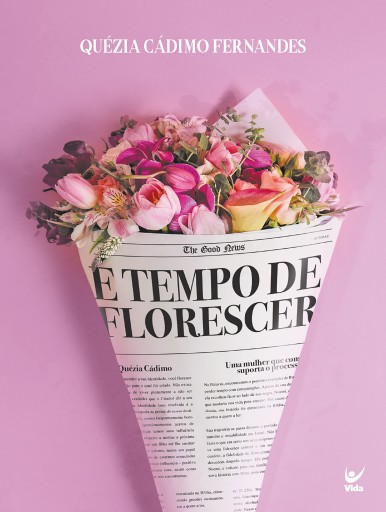 Portada del libro «É tempo de florescer», de Quézia Cádimo