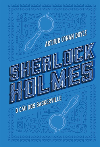 Portada del libro «O cão dos Baskerville», de Arthur Conan Doyle