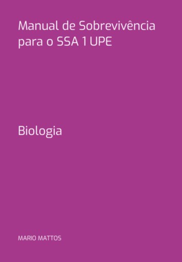 Manual De Sobrevivência Para O Ssa 1 Upe