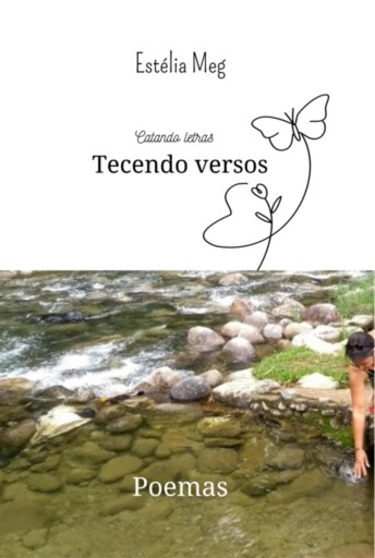 Portada del libro «Tecendo Versos», de Estélia Meg