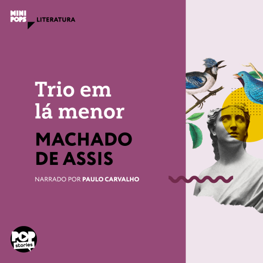 Portada del audiolibro «Trio em lá menor», de Machado de Assis