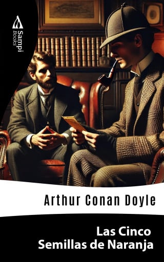 Portada del libro «Las Cinco Semillas de Naranja», de Arthur Conan Doyle