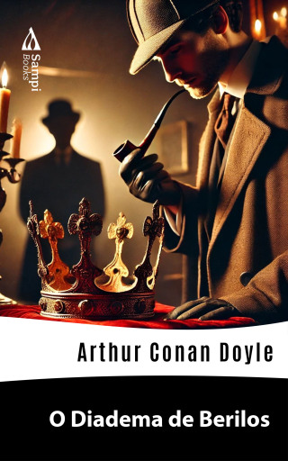 Portada del libro «O Diadema de Berilos», de Arthur Conan Doyle
