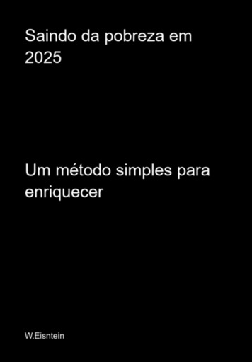 Saindo Da Pobreza Em 2025