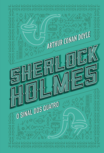 Portada del libro «O sinal dos quatro», de Arthur Conan Doyle