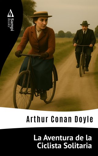 Portada del libro «La Aventura de la Ciclista Solitaria», de Arthur Conan Doyle