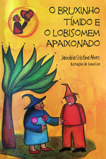 Portada del libro «O bruxinho tímido e o lobisomem apaixonado», de Januária Cristina Alves