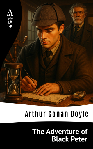 Portada del libro «The Adventure of Black Peter», de Arthur Conan Doyle