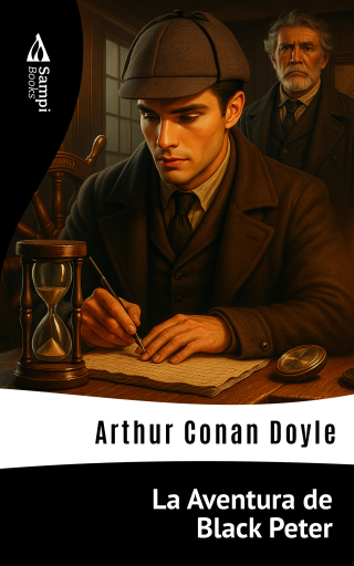 Portada del libro «La Aventura de Black Peter», de Arthur Conan Doyle