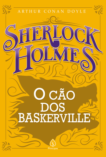 Portada del libro «Sherlock Holmes - O cão dos Baskerville», de Arthur Conan Doyle