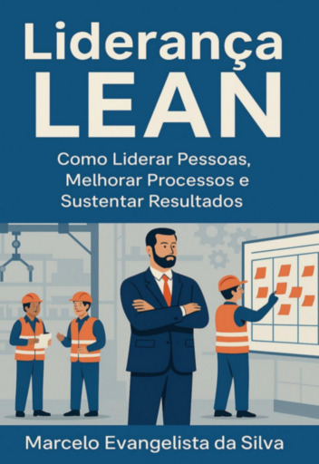 Portada del libro «Liderança Lean», de Marcelo Evangelista Da Silva