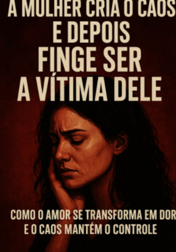 Portada del libro «A Mulher Cria O Caos E Depois Finge Ser A Vitima Dele», de Fernanda Fernando E Moura.