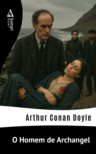 Portada del libro «O Homem de Archangel», de Arthur Conan Doyle