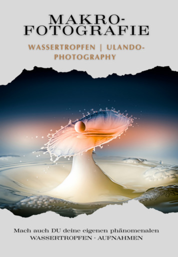 Makro - Fotografie Von Wassertropfen