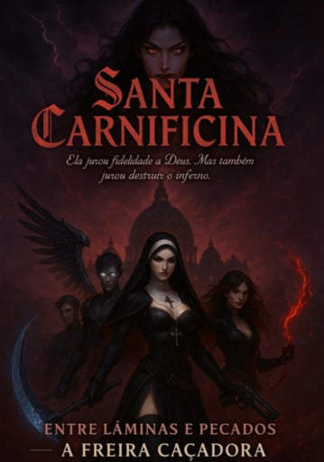 Portada del libro «Santa Carnificina», de Beast;, Fábio Fernando; Fernando Moura;, Sophia Clark;, Neuda Fernandes; Shark;
