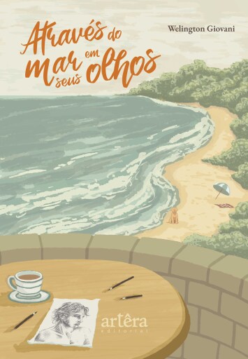 Portada del libro «Através do Mar em Seus Olhos», de Welington Giovani Bueno de Almeida