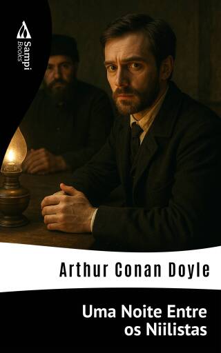 Portada del libro «Uma Noite Entre os Niilistas», de Arthur Conan Doyle