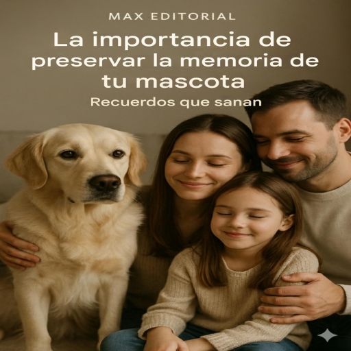 Portada del libro «La importancia de preservar la memoria de tu mascota: Recuerdos que sanan», de MAX EDITORIAL