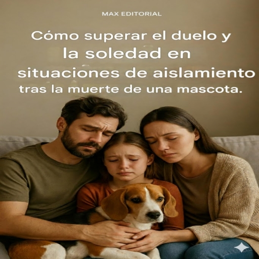 Portada del libro «Cómo superar el duelo y la soledad en situaciones de aislamiento tras la muerte de una mascota», de MAX EDITORIAL