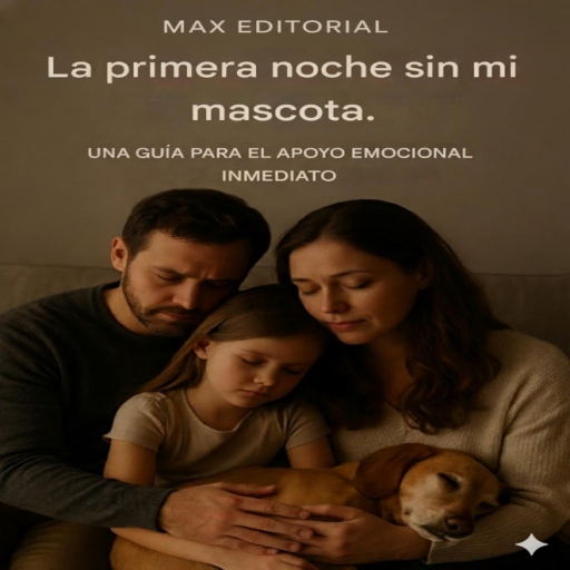 Portada del libro «La primera noche sin mi mascota: una guía para el apoyo emocional inmediato», de MAX EDITORIAL