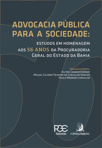 Portada del libro «Advocacia pública para a sociedade: estudos em homenagem aos 56 anos da Procuradoria Geral do Estado da Bahia», de Ailton Cardozo Junior, Miguel Calmon Teixeira de Carvalho Dantas