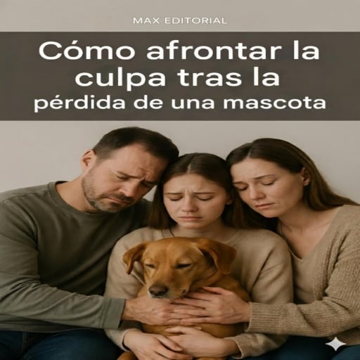 Portada del libro «Cómo afrontar la culpa tras la pérdida de una mascota», de MAX EDITORIAL