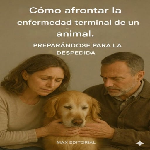 Portada del libro «Cómo afrontar la enfermedad terminal de un animal. Preparándose para la despedida», de MAX EDITORIAL