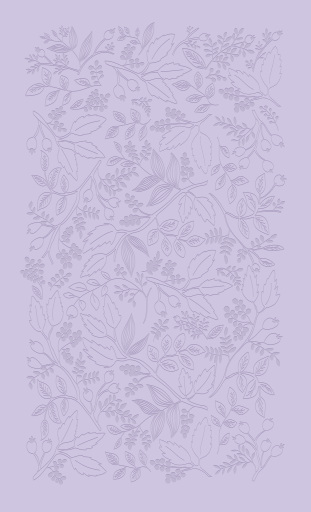 Bíblia Sagrada ACF Slim, Capa dura de luxo lavanda, Jardim, Leitura Perfeita
