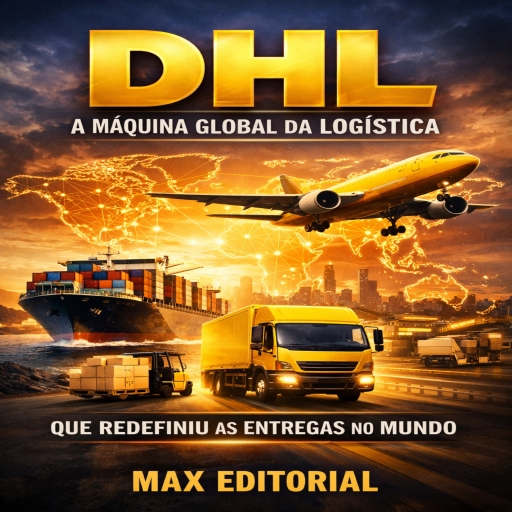 Portada del libro «DHL: A Máquina Global da Logística que Redefiniu as Entregas no Mundo», de MAX EDITORIAL