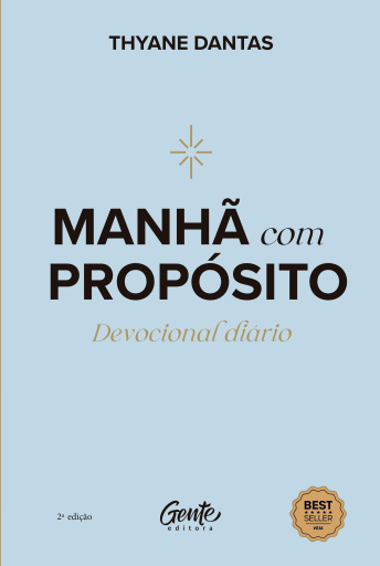 Portada del libro «Manhã com propósito», de Thyane Dantas