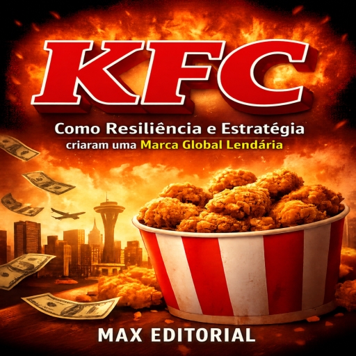 Portada del libro «KFC: Como Resiliência e Estratégia criaram uma Marca Global Lendária», de MAX EDITORIAL