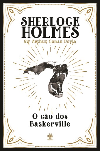Portada del libro «O Cão dos Baskerville», de Arthur Conan Doyle