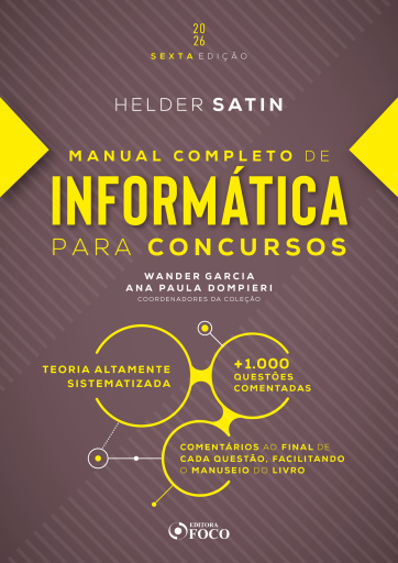 Portada del libro «Manual Completo de Informática para Concursos - 6ª Ed – 2026», de Helder Satin