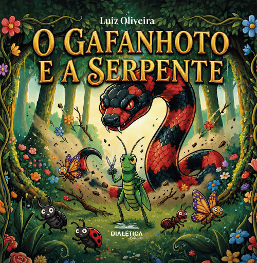 Portada del libro «O Gafanhoto e a Serpente», de Luiz Oliveira Prof