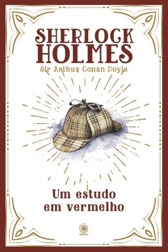 Portada del libro «Um estudo em vermelho», de Arthur Conan Doyle