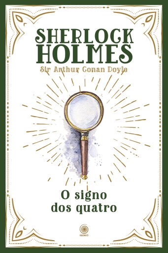 Portada del libro «O signo dos quatro», de Arthur Conan Doyle