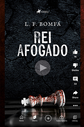 Portada del libro «Rei Afogado», de L. F. Bomfá