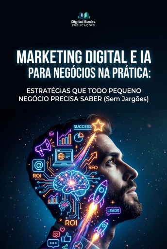 Portada del libro «MARKETING DIGITAL E IA PARA NEGÓCIOS NA PRÁTICA»