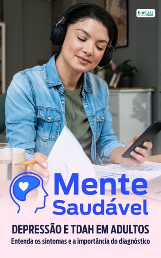 Portada del libro «Mente Saudável: Depressão e TDAH em Adultos»