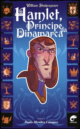 Portada del libro «Hamlet, príncipe da dinamarca», de William Shakespeare
