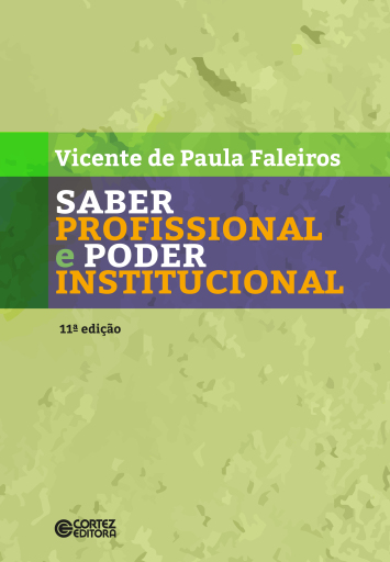 Portada del libro «Saber profissional e poder institucional», de Vicente de Paula Faleiros