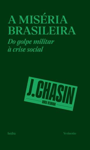 Portada del libro «A miséria brasileira», de José Chasin