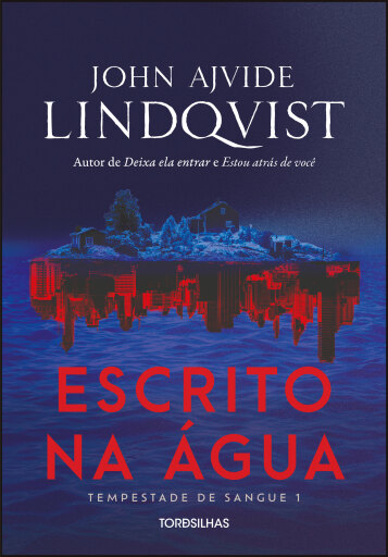 Portada del libro «Escrito na água», de John Ajvide Lindqvist