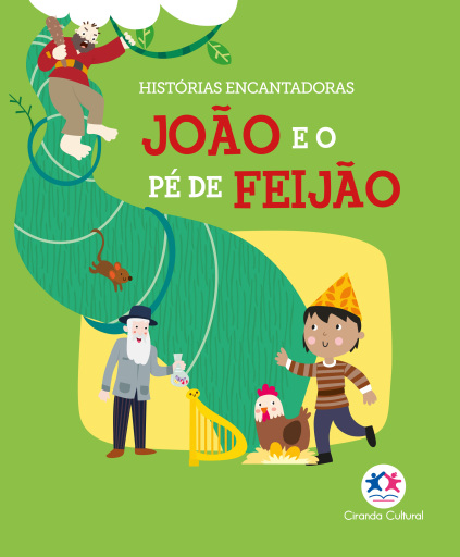 Portada del libro «João e o pé de feijão», de Karoline Cussolim