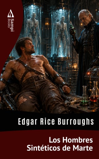 Portada del libro «Los Hombres Sintéticos de Marte», de Edgar Rice Burroughs