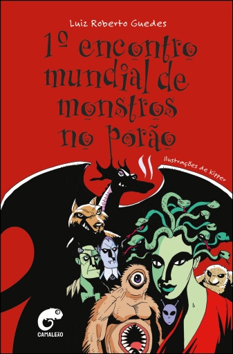 Portada del libro «1º encontro mundial de monstros no porão», de Luiz Roberto Guedes Paulistano