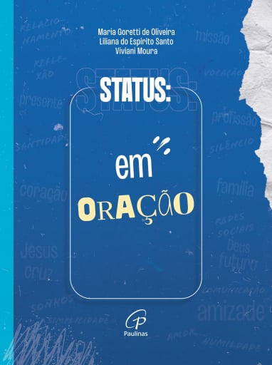 Portada del libro «Status: em oração», de Maria Goretti de Oliveira, Liliana do Espírito Santo