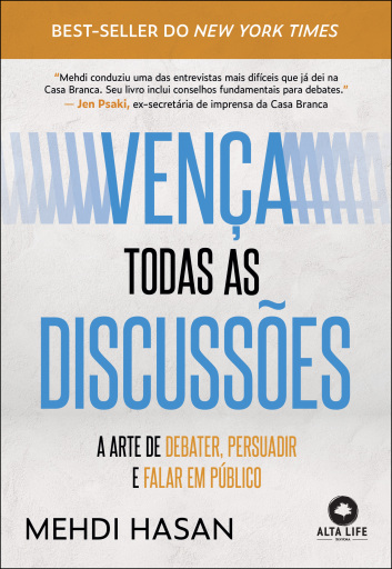 Portada del libro «Vença todas as discussões», de Mehdi Hasan